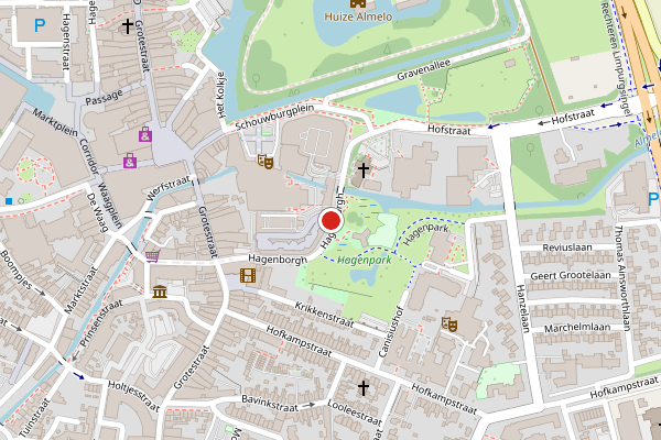 Brandweer-melding op Hagenborgh, Almelo op 5 augustus, kaart-overzicht