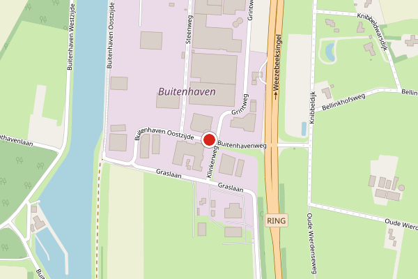 Brandweer-melding op Buitenhavenweg, Almelo op 5 augustus, kaart-overzicht