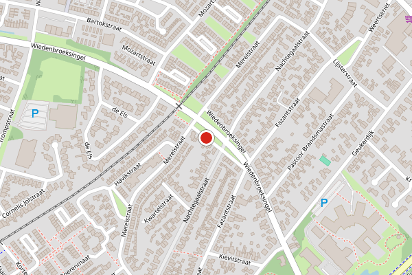 Brandweer-melding op Wiedenbroeksingel, Haaksbergen op 26 april, kaart-overzicht
