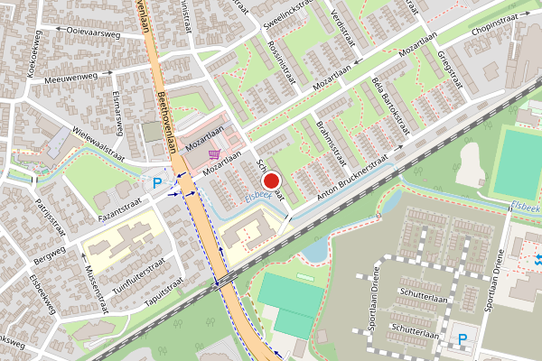 Brandweer-melding op Schutzstraat, Hengelo op 5 augustus, kaart-overzicht