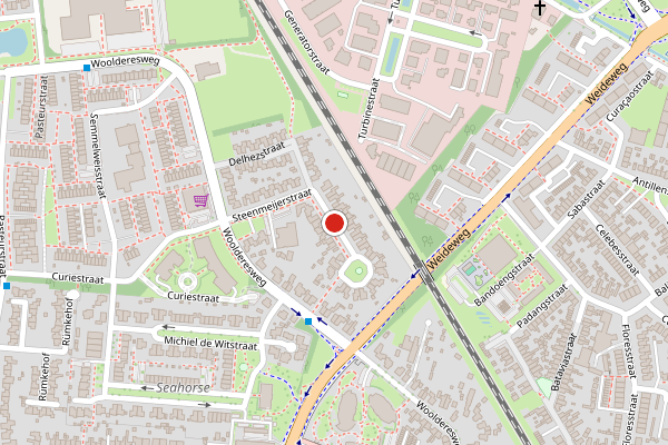 Brandweer-melding op Steenmeijerstraat, Hengelo op 5 augustus, kaart-overzicht