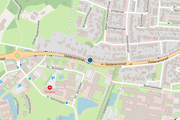Politie-melding op Deldenerstraat, Hengelo op 7 augustus, kaart-overzicht
