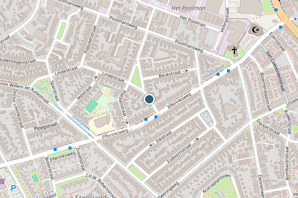 Politie-melding op Lindestraat, Enschede op 21 mei, kaart-overzicht