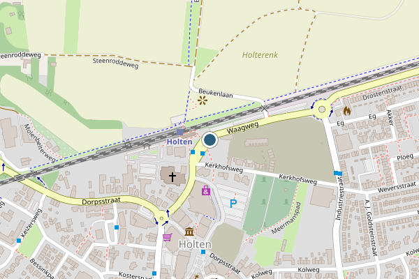 Politie-melding op Stationsstraat, Holten op 21 mei, kaart-overzicht