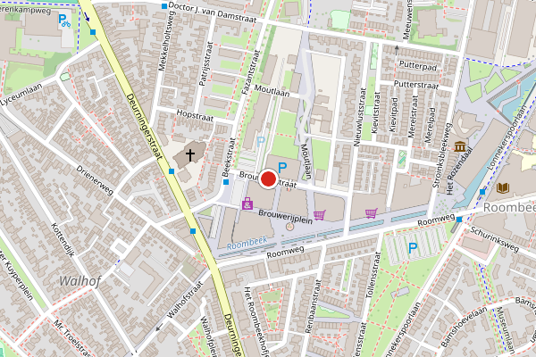 Brandweer-melding op Brouwerijstraat, Enschede op 23 mei, kaart-overzicht