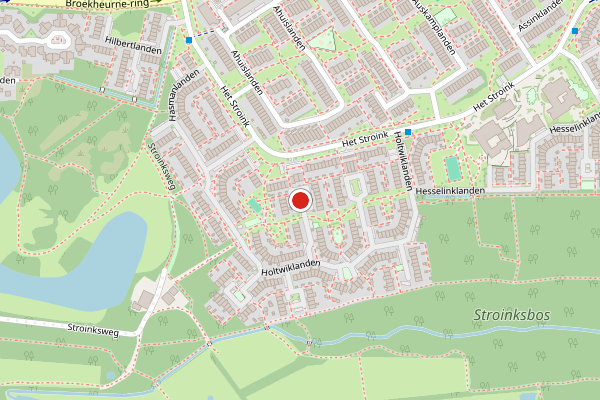 Brandweer-melding op Holtwiklanden, Enschede op 23 mei, kaart-overzicht