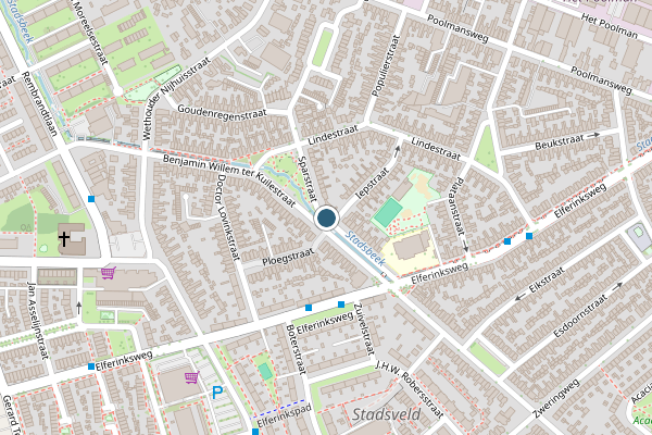 Politie-melding op B.W. ter Kuilestraat, Enschede op 23 mei, kaart-overzicht
