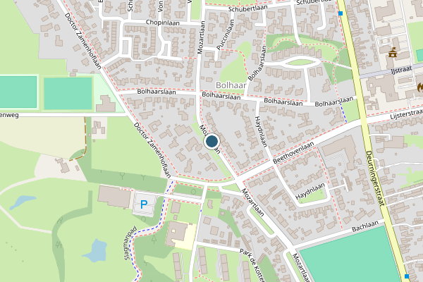 Politie-melding op Mozartlaan, Enschede op 22 mei, kaart-overzicht
