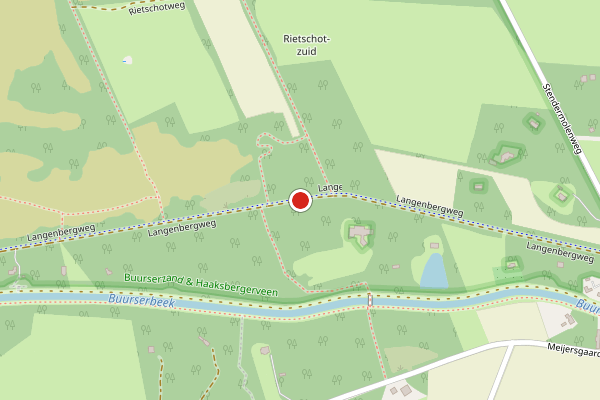 Brandweer-melding op Langenbergweg, Haaksbergen op 23 mei, kaart-overzicht