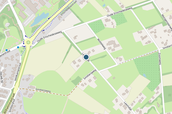 Politie-melding op Leemdijk, Haaksbergen op 23 mei, kaart-overzicht