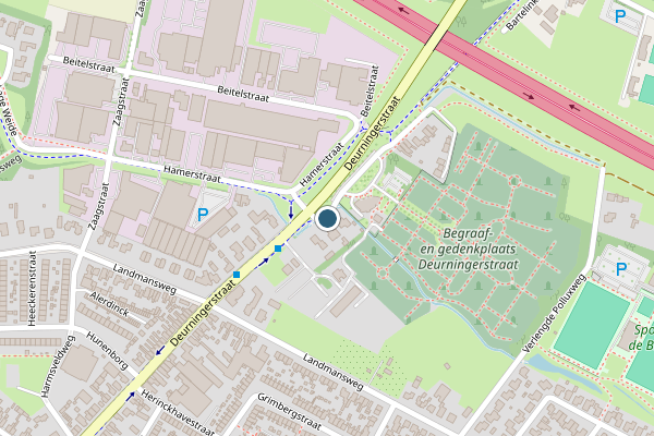 Politie-melding op Deurningerstraat, Hengelo op 24 mei, kaart-overzicht