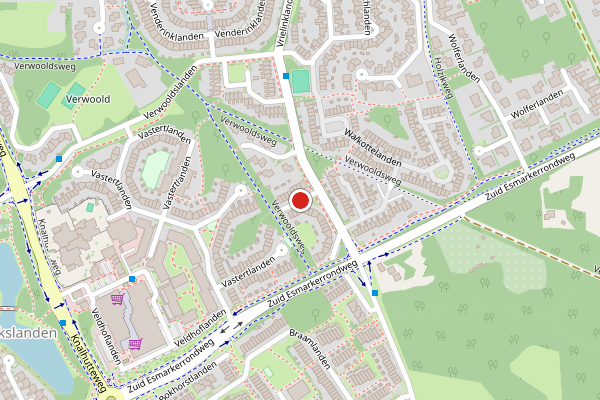 Brandweer-melding op Vrielinklanden, Enschede op 24 mei, kaart-overzicht