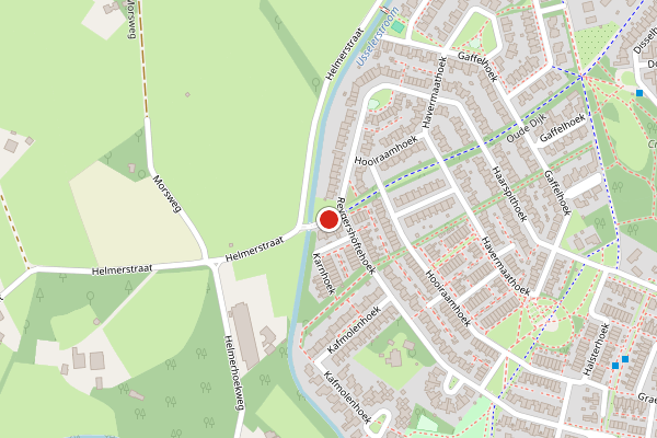 Brandweer-melding op Oude Dijk, Enschede op 25 mei, kaart-overzicht