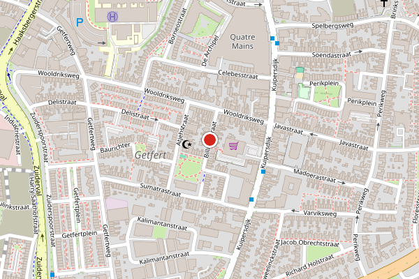 Brandweer-melding op Billitonstraat, Enschede op 26 april, kaart-overzicht