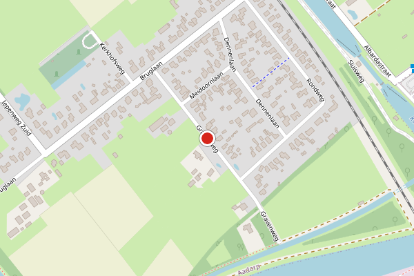 Brandweer-melding op Gravenweg, Aadorp op 26 april, kaart-overzicht