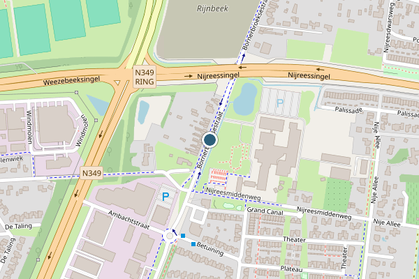 Politie-melding op Bornerbroeksestraat, Almelo op 28 mei, kaart-overzicht