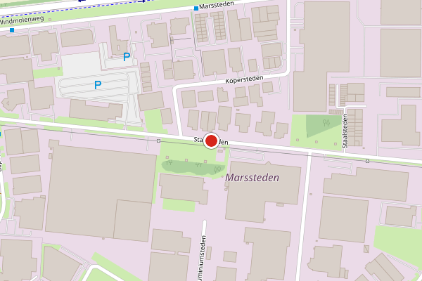 Brandweer-melding op Staalsteden, Enschede op 28 mei, kaart-overzicht