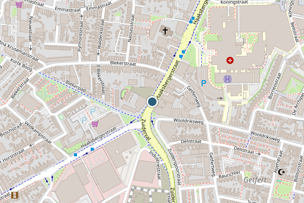 Politie-melding op Haaksbergerstraat, Enschede op 28 mei, kaart-overzicht