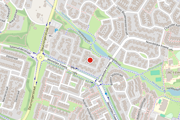 Brandweer-melding op Kor Kuilerstraat, Hengelo op 28 mei, kaart-overzicht