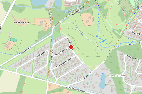 Brandweer-melding op Houwbeekhof, Enschede op 29 mei, kaart-overzicht
