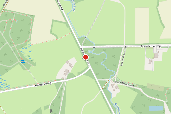 Brandweer-melding op Beldershoekweg, Enschede op 29 mei, kaart-overzicht