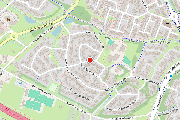 Brandweer-melding op Bruno Walterstraat, Hengelo op 29 mei, kaart-overzicht