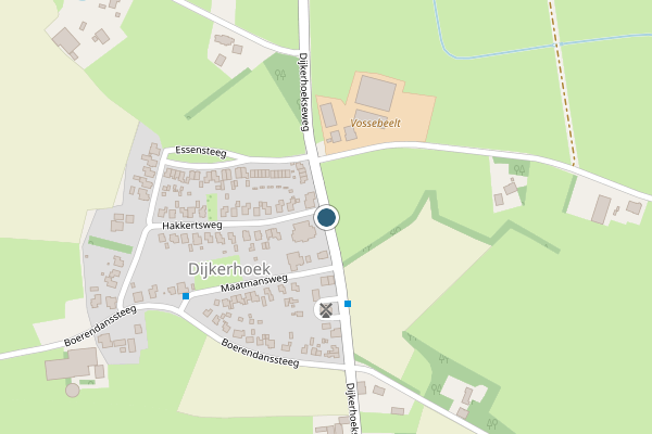 Politie-melding op Dijkerhoekseweg, Holten op 28 april, kaart-overzicht