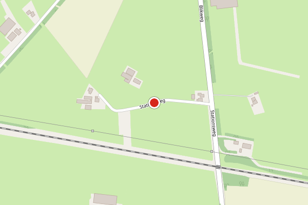 Brandweer-melding op Stationsweg, Haarle op 28 april, kaart-overzicht