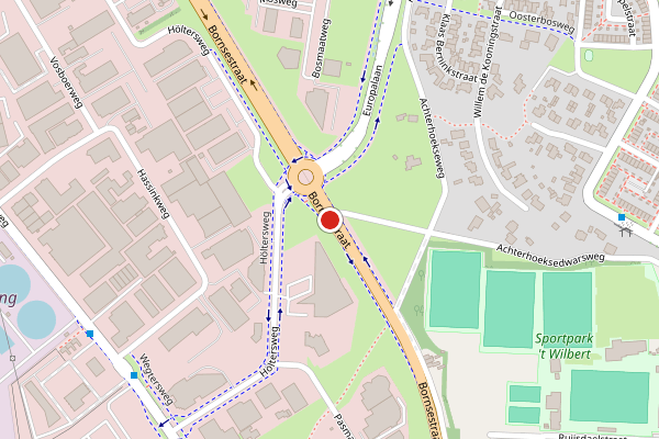 Brandweer-melding op Bornsestraat, Hengelo op 31 mei, kaart-overzicht