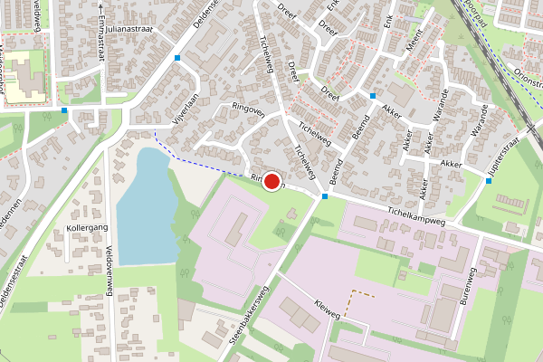Brandweer-melding op Ringoven, Borne op 31 mei, kaart-overzicht