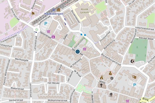 Politie-melding op Spoorstraat, Haaksbergen op 1 juni, kaart-overzicht