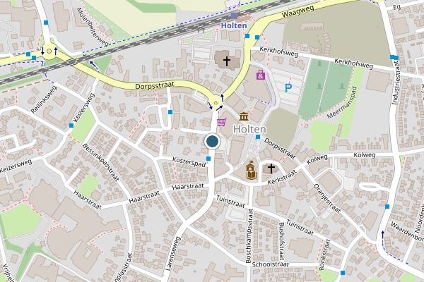 Politie-melding op Larenseweg, Holten op 2 juni, kaart-overzicht