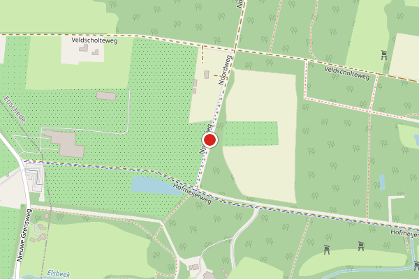 Brandweer-melding op Noordweg, Enschede op 29 april, kaart-overzicht