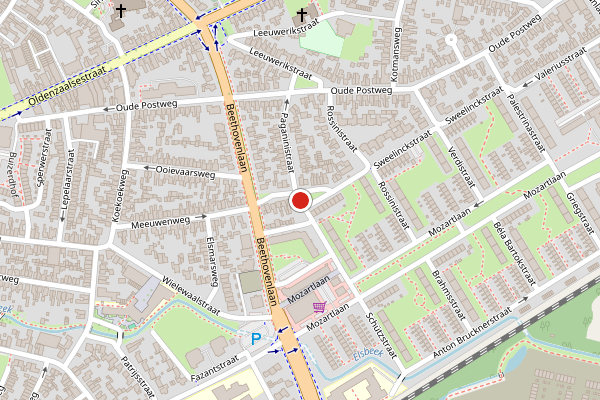 Brandweer-melding op Paganinistraat, Hengelo op 29 april, kaart-overzicht