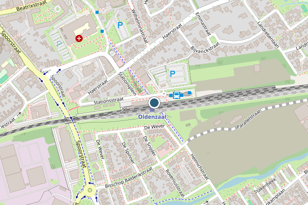 Politie-melding op Groene Loper, Oldenzaal op 30 april, kaart-overzicht
