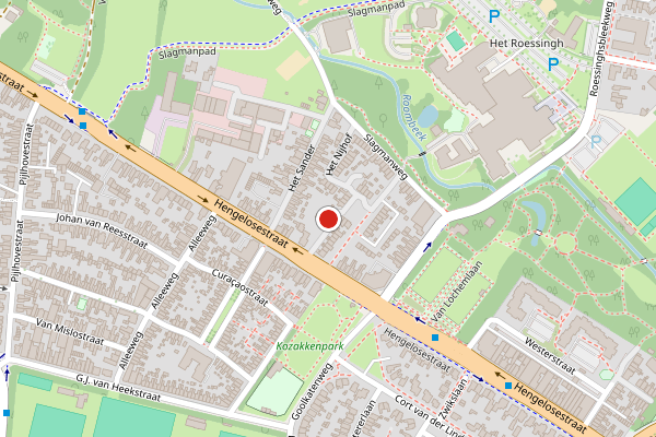 Brandweer-melding op Het Nijhof, Enschede op 3 juni, kaart-overzicht