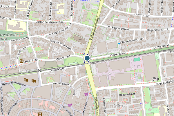Politie-melding op Oosterstraat, Enschede op 5 juni, kaart-overzicht