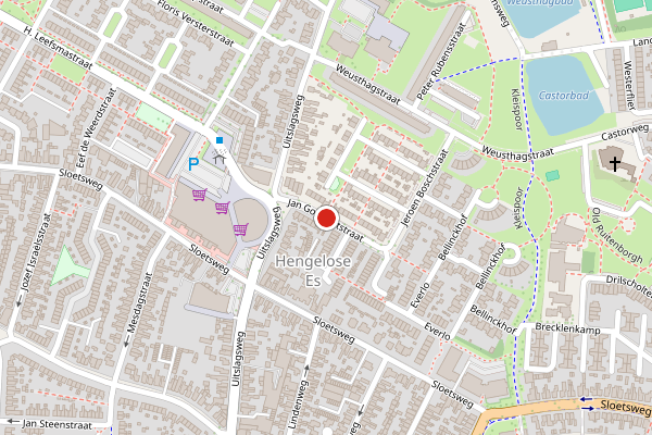 Brandweer-melding op Jan Gossaertstraat, Hengelo op 5 juni, kaart-overzicht