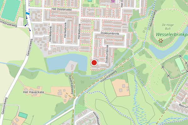 Brandweer-melding op Stokkumbrink, Enschede op 6 juni, kaart-overzicht