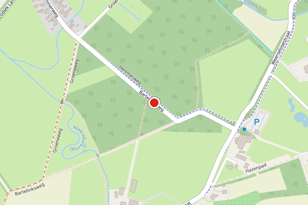 Brandweer-melding op Bartelinksweg, Hertme op 1 mei, kaart-overzicht