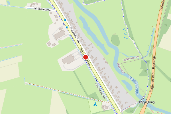 Brandweer-melding op Rijssensestraat, Nijverdal op 7 juni, kaart-overzicht