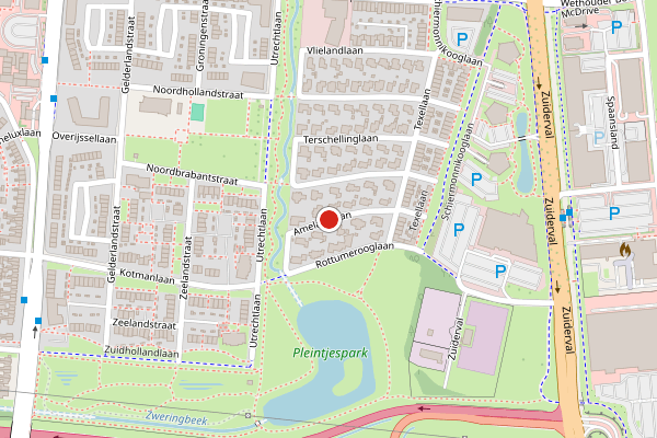 Brandweer-melding op Amelandlaan, Enschede op 2 mei, kaart-overzicht