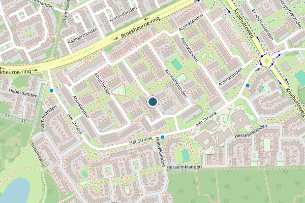 Politie-melding op Auskamplanden, Enschede op 9 juni, kaart-overzicht
