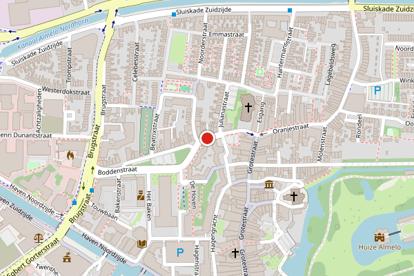 Brandweer-melding op Boddenstraat, Almelo op 9 juni, kaart-overzicht