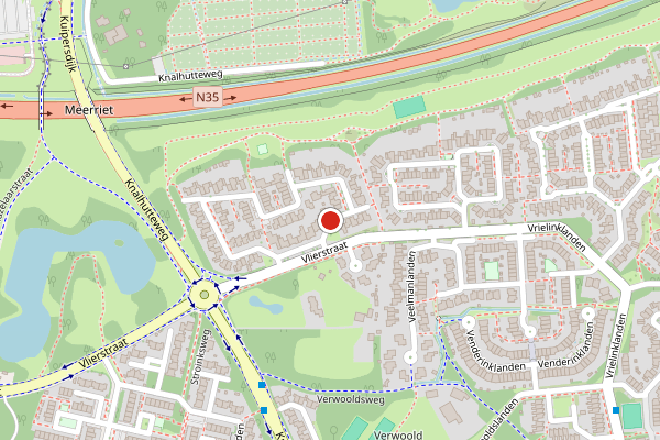 Brandweer-melding op Suze Groeneweglanden, Enschede op 2 mei, kaart-overzicht