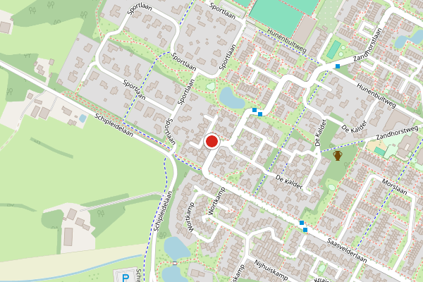 Brandweer-melding op Het Nardusboer, Oldenzaal op 2 mei, kaart-overzicht