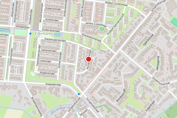 Brandweer-melding op Porseleinvlinder, Enschede op 10 juni, kaart-overzicht