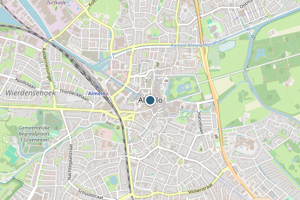 Politie-melding op Almelo op 12 juni, kaart-overzicht