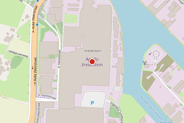 Brandweer-melding op Ir. Schiffstraat, Enschede op 4 mei, kaart-overzicht