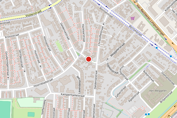 Brandweer-melding op Deldensestraat, Almelo op 2 mei, kaart-overzicht